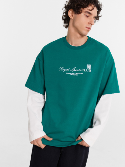 Футболка Mark Formelle 111900/24-4854П-0 зеленый_печать - фото 12