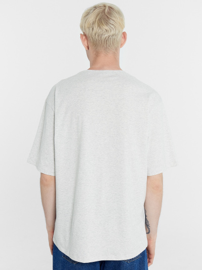 Футболка Mark Formelle 111925/24-4142П-5 серый_меланж_печать_Печать - фото 4