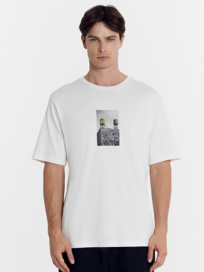 Футболка Mark Formelle 111925/24-4153П-2 белый_печать_Печать - фото 13