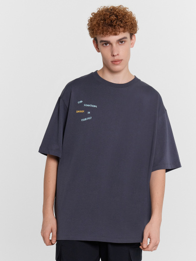 Футболка Mark Formelle 111932/24-4398П-0 графит_печать_1_сл_на_пол_1сл_на_спинке - фото 3