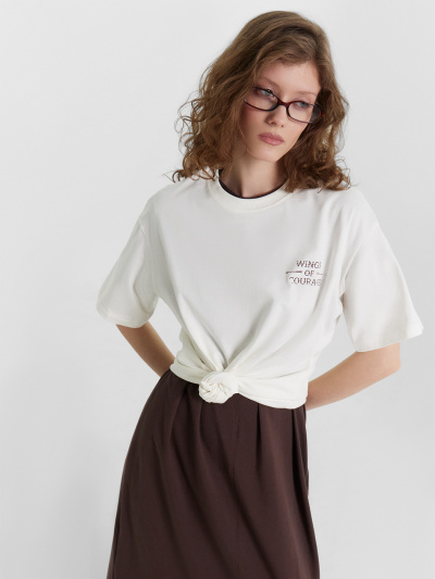 Футболка Mark Formelle 112678/24-28181П-0 молочный_печать3_1_сл_на_пол_3_сл_на_спинке - фото 16