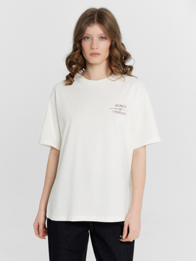 Футболка Mark Formelle 112678/24-28181П-0 молочный_печать3_1_сл_на_пол_3_сл_на_спинке - фото 15