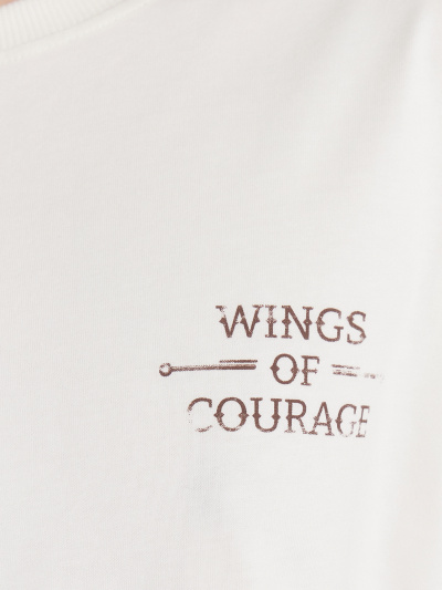 Футболка Mark Formelle 112678/24-28181П-0 молочный_печать3_1_сл_на_пол_3_сл_на_спинке - фото 4