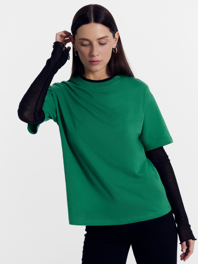 Футболка Mark Formelle 112678/24-28181П-0 сосновый_зеленый_печать_Печать - фото 12