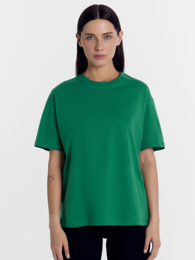 Футболка Mark Formelle 112678/24-28181П-0 сосновый_зеленый_печать_Печать - фото 1