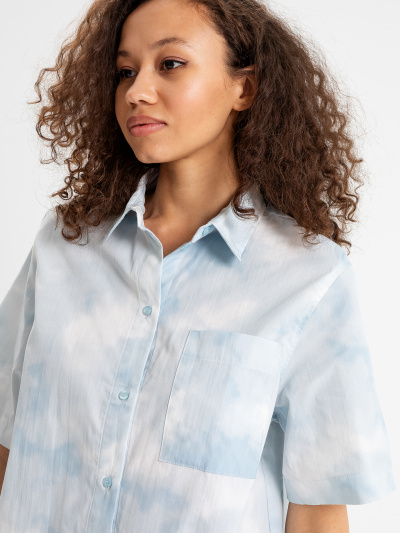 Блуза Mark Formelle 112682/22/22825П-9 голубая_варка_на_белом - фото 10