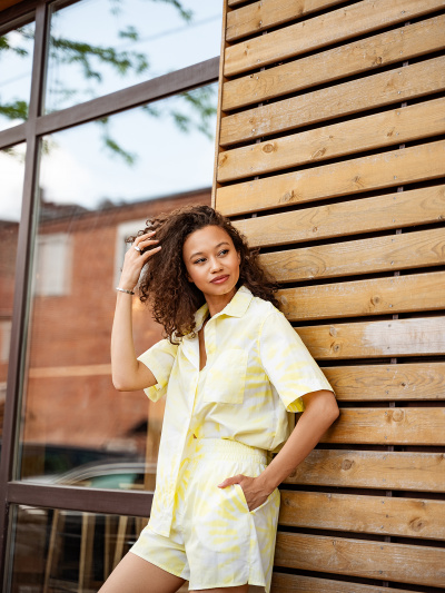 Блуза Mark Formelle 112682/22/22825П-9 желтый_тай_дай_на_белом - фото 10