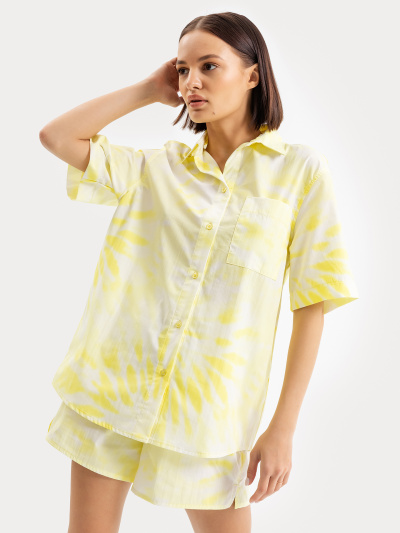Блуза Mark Formelle 112682/22/22825П-9 желтый_тай_дай_на_белом - фото 9