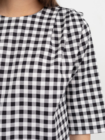 Блуза Mark Formelle 112764/22/17670П-9 черно_белая_клетка - фото 6