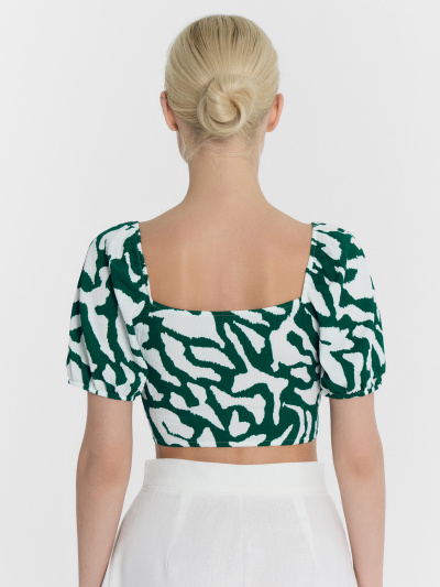 Топ Mark Formelle 112851/24-28287П-9 белые_пятна_на_изумрудном - фото 7