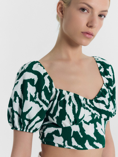 Топ Mark Formelle 112851/24-28287П-9 белые_пятна_на_изумрудном - фото 8