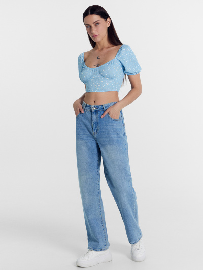 Топ Mark Formelle 112851/24-28287П-9 россыпь_горошков_на_голубом - фото 6