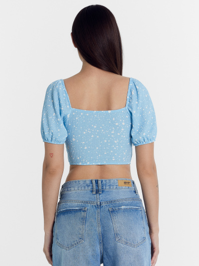 Топ Mark Formelle 112851/24-28287П-9 россыпь_горошков_на_голубом - фото 5