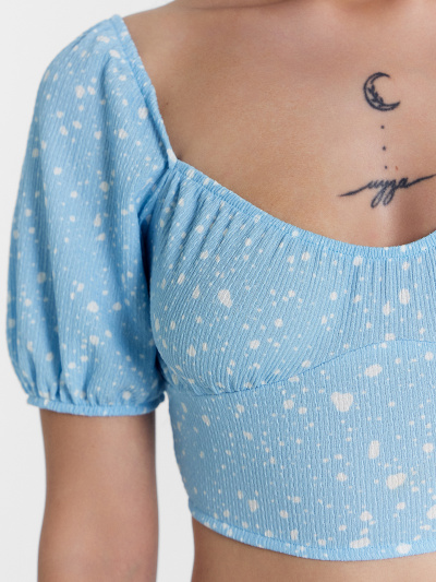 Топ Mark Formelle 112851/24-28287П-9 россыпь_горошков_на_голубом - фото 4