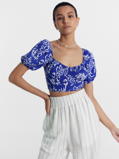 Топ Mark Formelle 112851/24-28287П-9 узоры_на_ультрамарине - фото 1