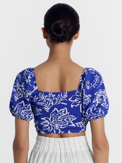 Топ Mark Formelle 112851/24-28287П-9 узоры_на_ультрамарине - фото 5