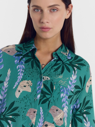 Блуза Mark Formelle 112855/22/23093П-9 цветы_на_зеленом - фото 4