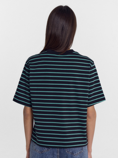 Футболка Mark Formelle 112862/24-28494П-5 черная_полоска_на_зеленом - фото 10