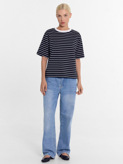 Футболка Mark Formelle 112862/24-28494П-5 черно_белая_полоска - фото 10