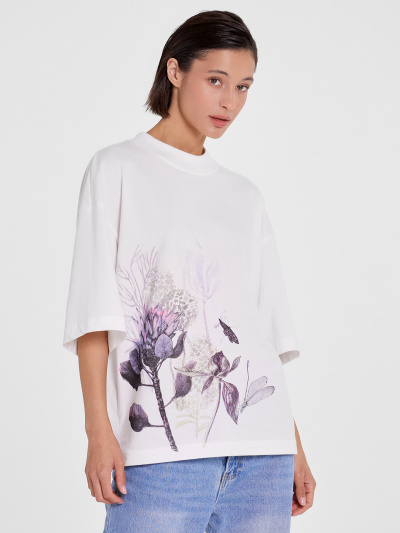 Футболка Mark Formelle 112874/24-26820П-0 белый_печать3_4_сл_на_пол - фото 1