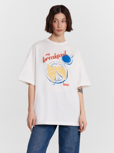 Футболка Mark Formelle 112953/24-26463П-0 белый_печать5_3_сл_на_пол - фото 1