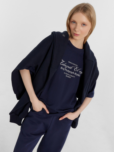 Футболка Mark Formelle 112961/24-29525П-0 глубокий_синий_печать_1_сл_на_пол_ТП_Д - фото 14