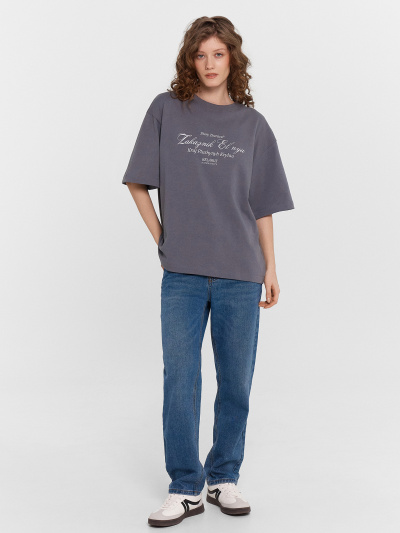 Футболка Mark Formelle 112961/24-29525П-0 серый_туман_печать_Печать - фото 11