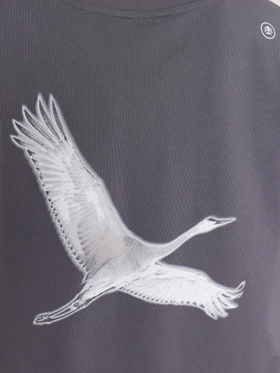 Футболка Mark Formelle 112961/24-29525П-0 серый_туман_печать_Печать - фото 5