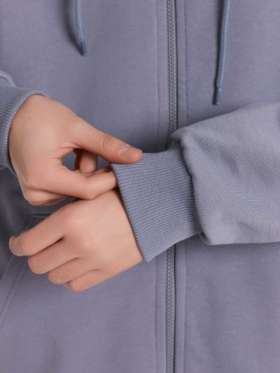 Толстовка Mark Formelle 121174/24-4410П-7(3) сизый_печать_1_сл_на_пол_1сл_на_спинке - фото 5