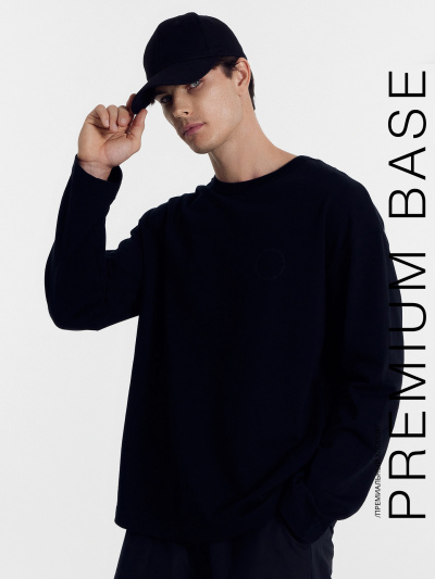 Лонгслив Mark Formelle 121902/24-3965П-0 черный_печать_1_сл_на_пол - фото 2