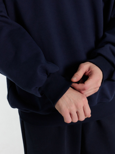 Свитшот Mark Formelle 121910/24-4156П-7П глубокий_синий_печать_1_сл_на_пол_3_сл_на_спинке - фото 4