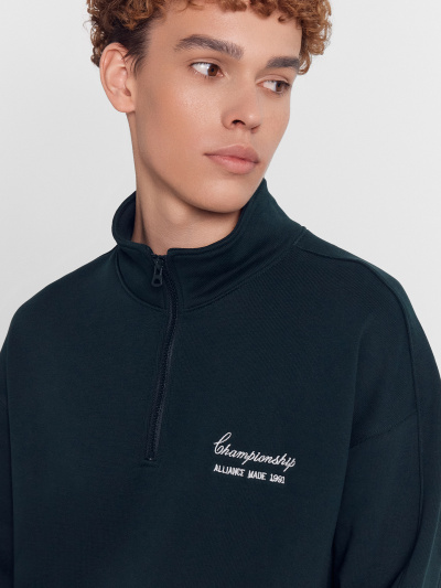 Толстовка Mark Formelle 121916/24-4015Ц-7(3)-2 зеленый_бархат_541_D_вышивка - фото 3