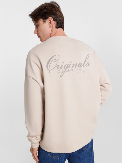 Свитшот Mark Formelle 121917/24-4011П-7(3) белый_песок_печать_1_сл_на_пол_1сл_на_спинке - фото 7