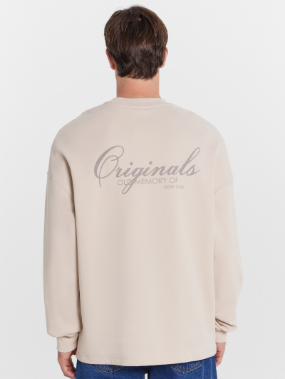 Свитшот Mark Formelle 121917/24-4011П-7(3) белый_песок_печать_1_сл_на_пол_1сл_на_спинке - фото 2