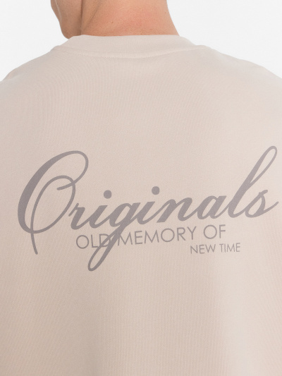 Свитшот Mark Formelle 121917/24-4011П-7(3) белый_песок_печать_1_сл_на_пол_1сл_на_спинке - фото 6