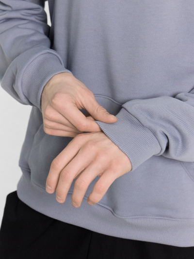 Худи Mark Formelle 121927/24-4405П-7(3) сизый_печать_1_сл_на_пол_2_сл_на_спинке - фото 6