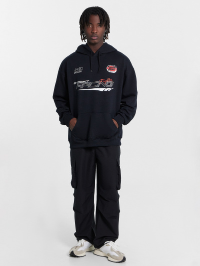 Худи Mark Formelle 121927/24-4405П-7(3) черный_печать_1_сл_на_пол - фото 1