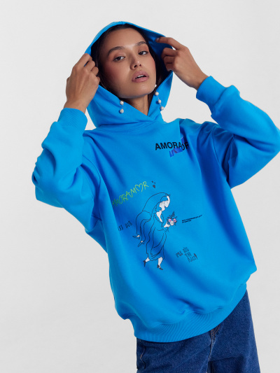 Худи Mark Formelle 122775/24-30914П-7 лазурный_печать1_3_сл_на_пол_1_сл_ВНУТР_стор_спинки - фото 10