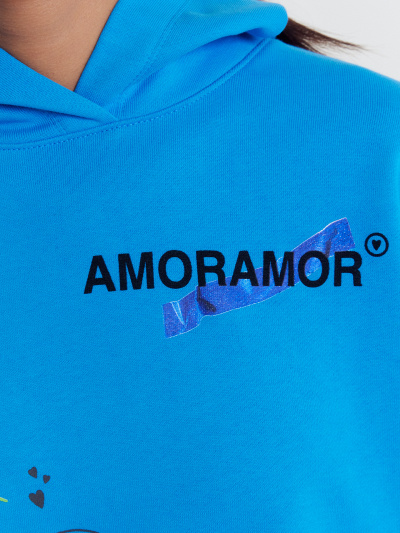 Худи Mark Formelle 122775/24-30914П-7 лазурный_печать1_3_сл_на_пол_1_сл_ВНУТР_стор_спинки - фото 7