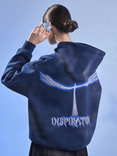 Худи Mark Formelle 122775/24-30926П-7П полуночный_синий_печать_2_сл_на_пол_3_сл_на_спинке - фото 9