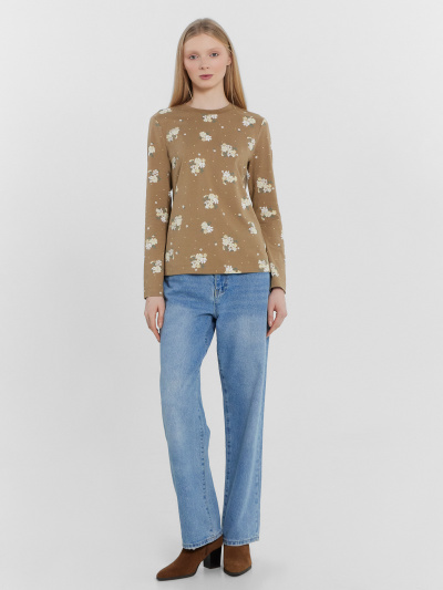 Джемпер Mark Formelle 122867/24-29275П-0 цветы_на_охре - фото 1
