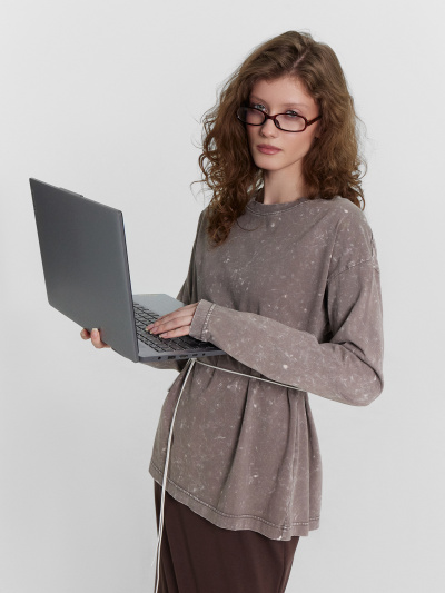 Джемпер Mark Formelle 122868-2/24-ОБР31287П-0 ACID_WASH_коричневый_БРАК_ПОЛОТНА_005_Прямое_к - фото 7