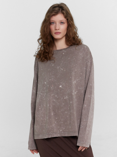 Джемпер Mark Formelle 122868-2/24-ОБР31287П-0 ACID_WASH_коричневый_БРАК_ПОЛОТНА_005_Прямое_к - фото 2