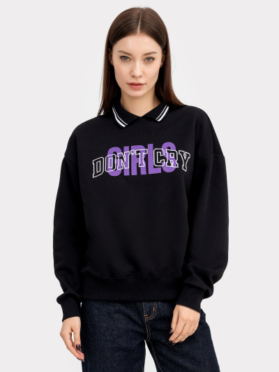 Джемпер Mark Formelle 122886/22/23812П-7П черный_печать_3_сл_на_пол - фото 5