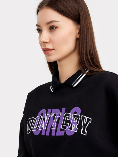 Джемпер Mark Formelle 122886/22/23812П-7П черный_печать_3_сл_на_пол - фото 8