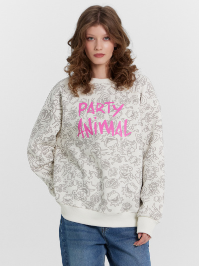 Свитшот Mark Formelle 122887/1/24-30265ПП-7П персонажи_на_св.молочном_3_сл_на_пол - фото 1