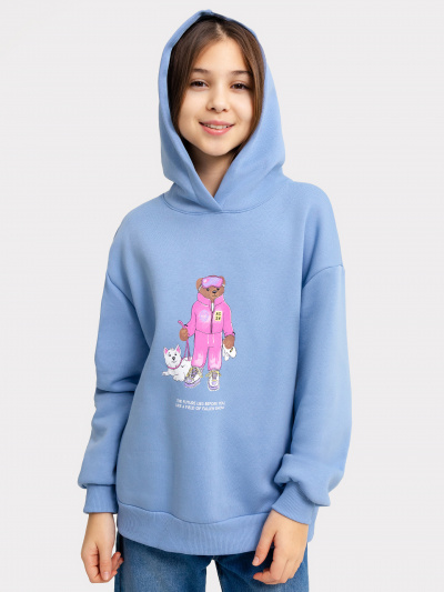 Худи Mark Formelle 127921/22/25113П-7П св.голубой_печать_3_сл_на_пол - фото 2