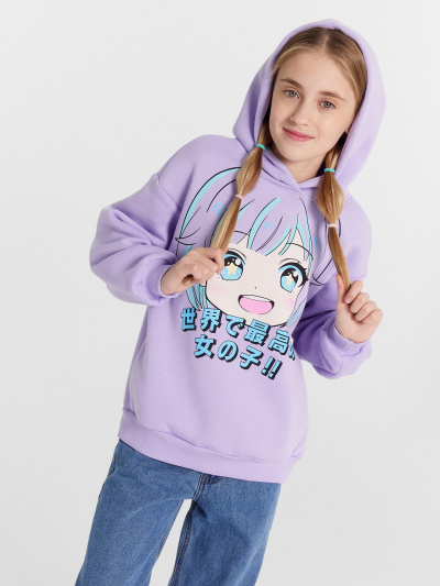 Худи Mark Formelle 127921/24-31036П-7П св.лаванда_печать_3_сл_на_пол - фото 1