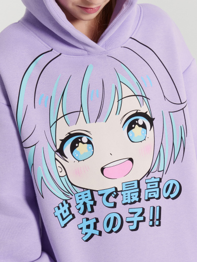 Худи Mark Formelle 127921/24-31036П-7П св.лаванда_печать_3_сл_на_пол - фото 3