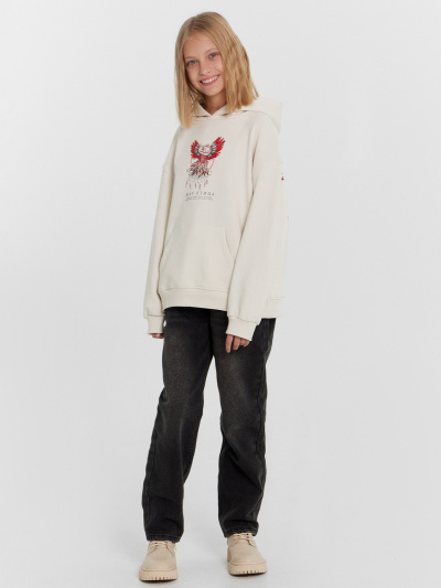 Худи Mark Formelle 127930/24-28481Ц-7 белый_песок_печать_3_сл_на_пол_3_сл_на_спинке - фото 7